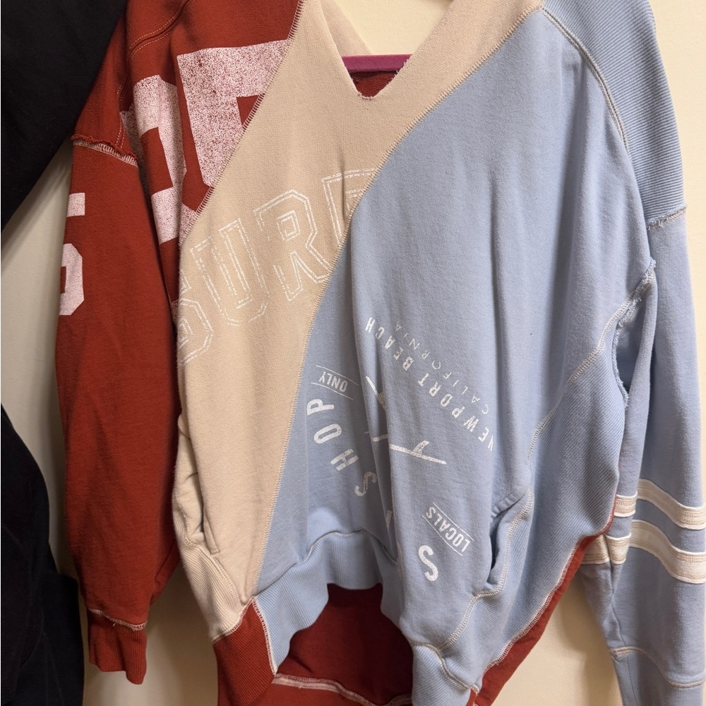 Colorblock V-Neck Sweatshirt We The Free